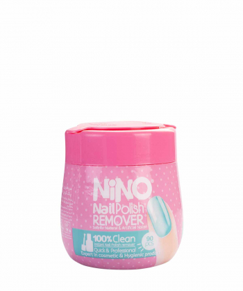دستمال مرطوب پاک کننده لاک ناخن نینو Nino بسته 90 عددی