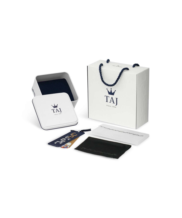 دستبند طلا لاک تیفانی استایل سفید تاج Taj کد 26784