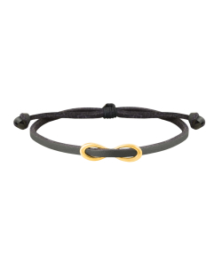دستبند طلا چرمی بی نهایت پرسته Parasteh کد 54314