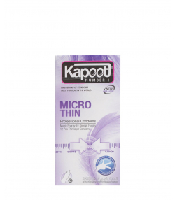 کاندوم بسیار نازک  کاپوت Kapoot مدل Micro Thin بسته 12 عددی