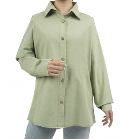 شومیز نخ پنبه زنانه شندی مدل am-Shandy-8156