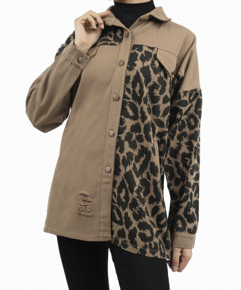 مانتو شومیزی کوتاه زنانه شندی مدل 9125