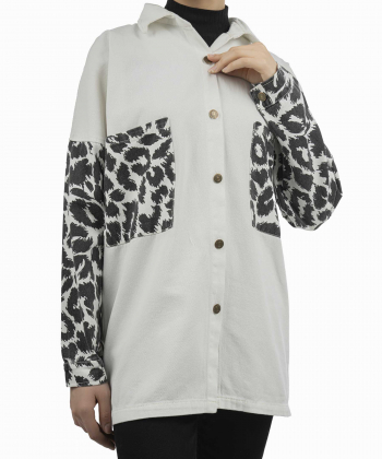 مانتو شومیزی کوتاه زنانه شندی مدل 9130