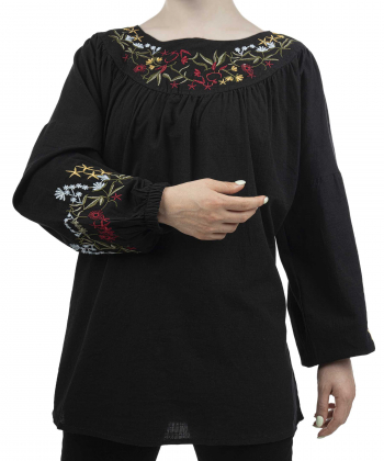 تونیک نخی آستین بلند زنانه شندی Shandy کد 8187