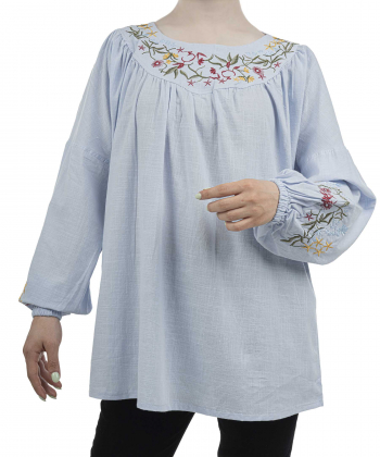 تونیک نخی آستین بلند زنانه شندی Shandy کد 8187