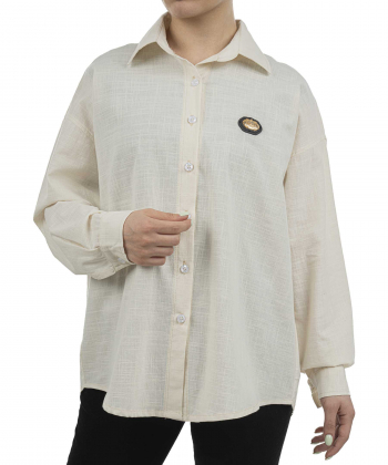 شومیز نخی آستین بلند زنانه شندی مدل 9145