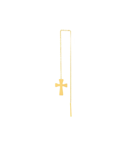 گوشواره بخیه ای صلیب (تک لنگه) میوگلد Mio Gold کد E1491