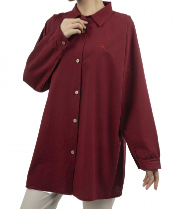 مانتو شومیزی کوتاه زنانه شندی مدل 9141