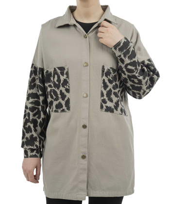 مانتو شومیزی کوتاه زنانه شندی مدل 9130