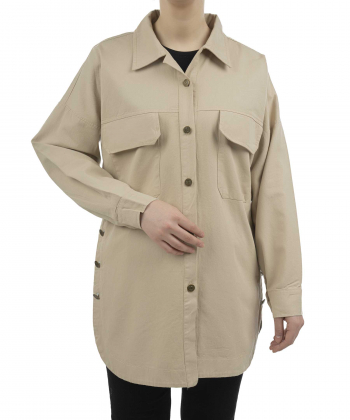 مانتو شومیزی کوتاه زنانه شندی مدل 9109