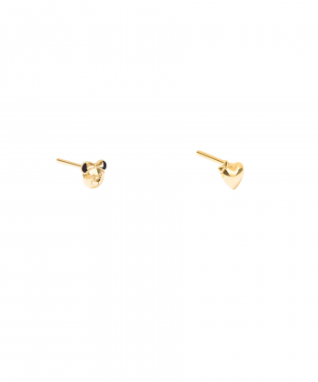 گوشواره طلا خرس و قلب پرسته Parasteh کد 526776