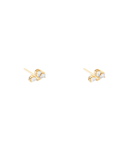 گوشواره طلا نگین دار گل مرینوس پرسته Parasteh کد 525549