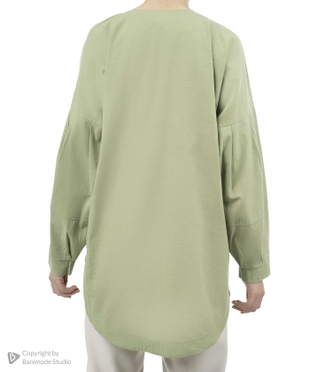 شومیز نخی آستین بلند زنانه شندی مدل 6926