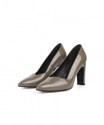 کفش پاشنه بلند چرم طبیعی زنانه درسا مدل 3624