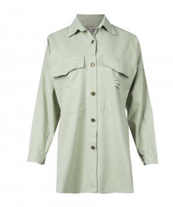 مانتو شومیزی کوتاه زنانه شندی مدل 9105