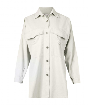 مانتو شومیزی کوتاه زنانه شندی مدل 9105