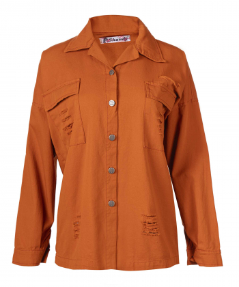 مانتو شومیزی کوتاه زنانه شندی مدل 9112