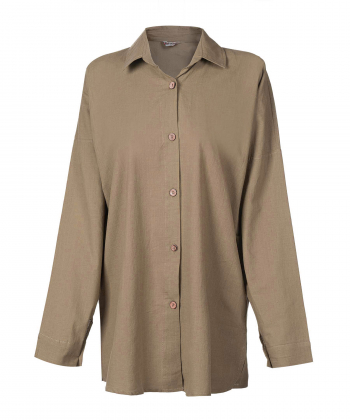 شومیز نخی آستین بلند زنانه شندی مدل 7188