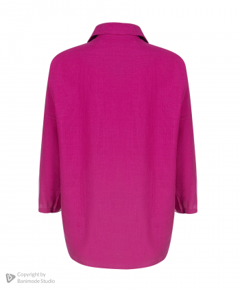 شومیز نخی آستین بلند زنانه شندی مدل 7141