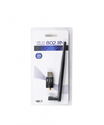 دانگل وای فای (کارت شبکه بی سیم) آنتن دار-300 مدل U300 802.IIN