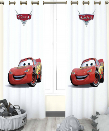 پرده نوپه هوم Nope Home مدل مخمل پانچی طرح مک کویین سایز 140x280