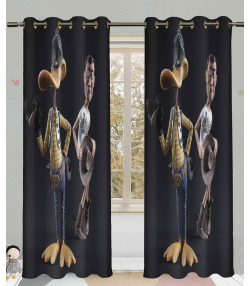 پرده نوپه هوم Nope Home مدل مخمل پانچی طرح خوش شانس سایز 140x280