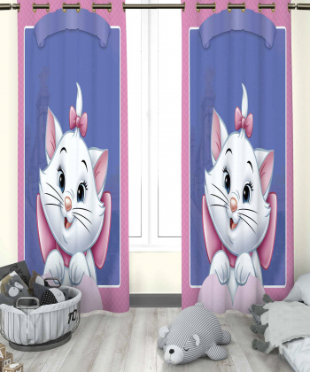 پرده نوپه هوم Nope Home مدل مخمل پانچی طرح پیشی سایز 140x280