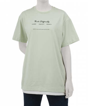 تیشرت آستین کوتاه نخی زنانه جامه پوش آرا مدل 4012013351