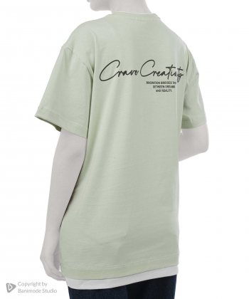 تیشرت آستین کوتاه نخی زنانه جامه پوش آرا مدل 4012013351