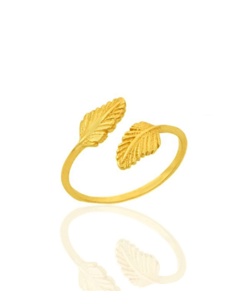 انگشتر طلا برگ میوگلد Mio Gold کد R1040
