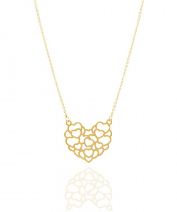 گردنبند طلا قلب میوگلد Mio Gold کد NC1286