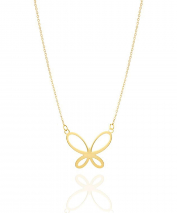 گردنبند طلا پروانه میوگلد Mio Gold کد NC1379