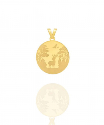 پلاک طلا گوزن میوگلد Mio Gold کد N2264