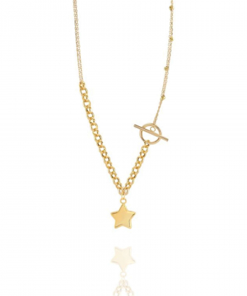 گردنبند طلا ستاره میوگلد Mio Gold کد NC1712