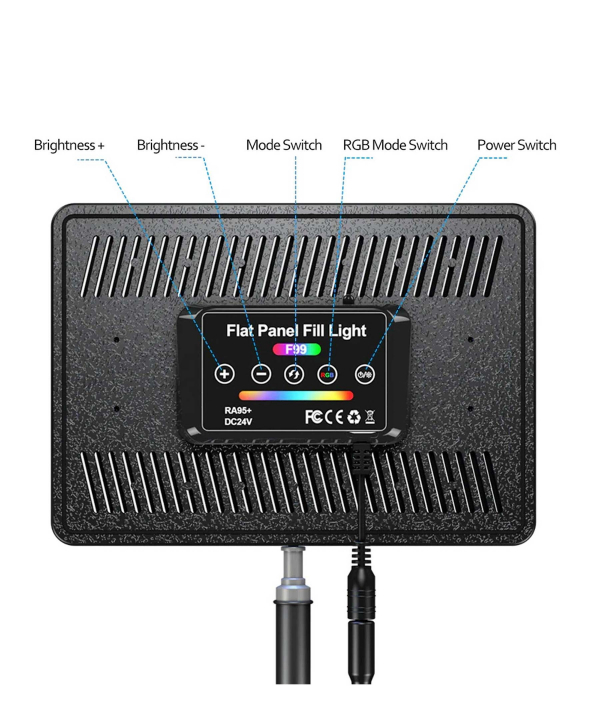 نور ثابت سرامیکی مدل F99 RGB 35W