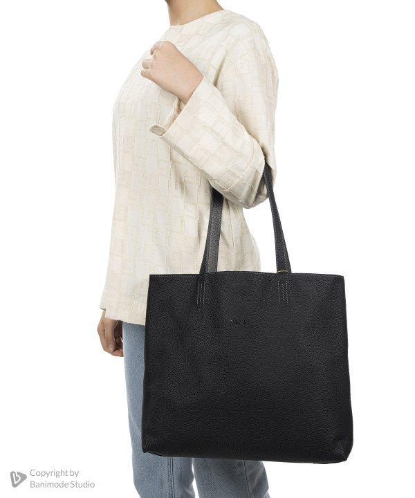 کیف دوشی چرم طبیعی زنانه مارال چرم Maral Leather مدل آلمادا
