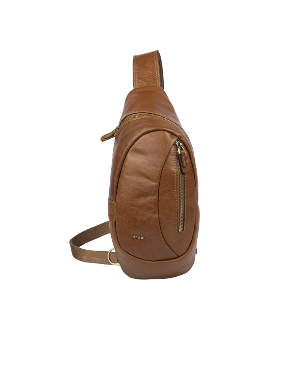 کیف دوشی چرم طبیعی مردانه مارال چرم مدل 6301001005