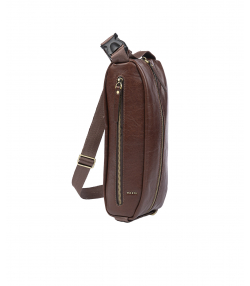 کیف کمری کراس بادی چرم طبیعی مردانه مارال چرم Maral Leather مدل تاروکا