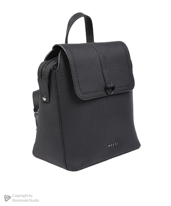 کوله پشتی چرم طبیعی زنانه مارال چرم Maral Leather مدل ایوانا
