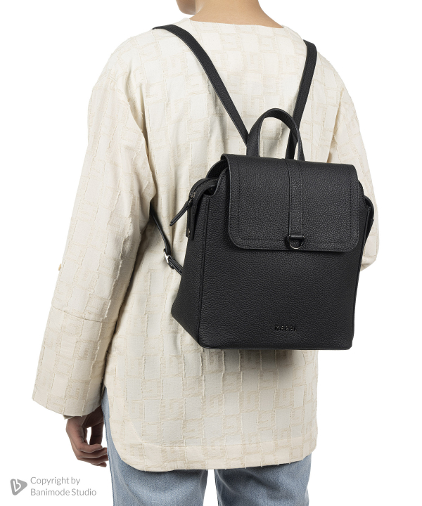 کوله پشتی چرم طبیعی زنانه مارال چرم Maral Leather مدل ایوانا