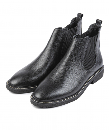 نیم بوت زنانه چرم طبیعی نوین چرم Novin Leather مدل 1633