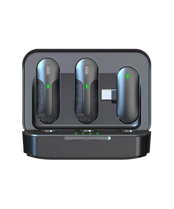 میکروفون یقه ای بی سیم مدل M8 دو میکروفون Lightning