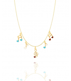 گردنبند طلا نت میوگلد Mio Gold کد NC1490