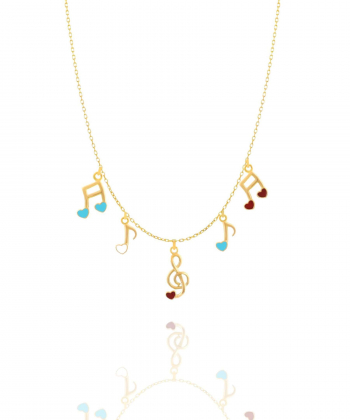 گردنبند طلا نت میوگلد Mio Gold کد NC1490