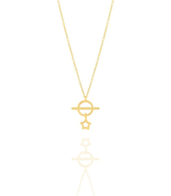 گردنبند طلا ستاره میوگلد Mio Gold کد NC1678