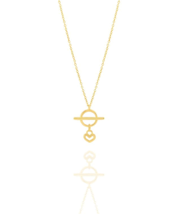گردنبند طلا قلب میوگلد Mio Gold کد NC1681