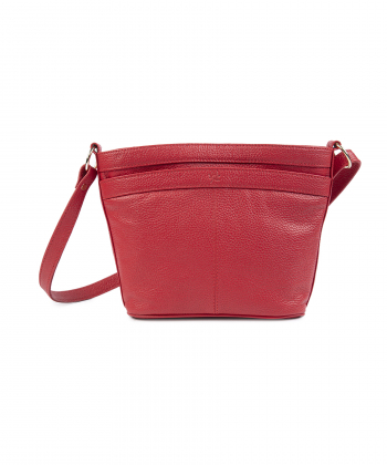 کیف دوشی زنانه چرم طبیعی نوین چرم Novin Leather مدل خورشید