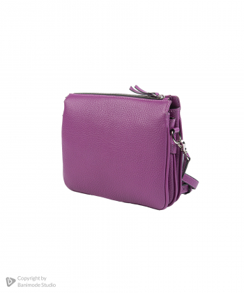 کیف دوشی زنانه چرم طبیعی نوین چرم Novin Leather مدل هایدی