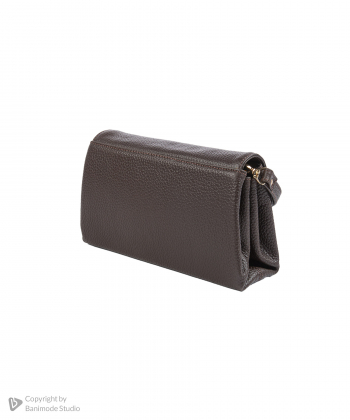 کیف دوشی زنانه چرم طبیعی نوین چرم Novin Leather مدل دلنیا