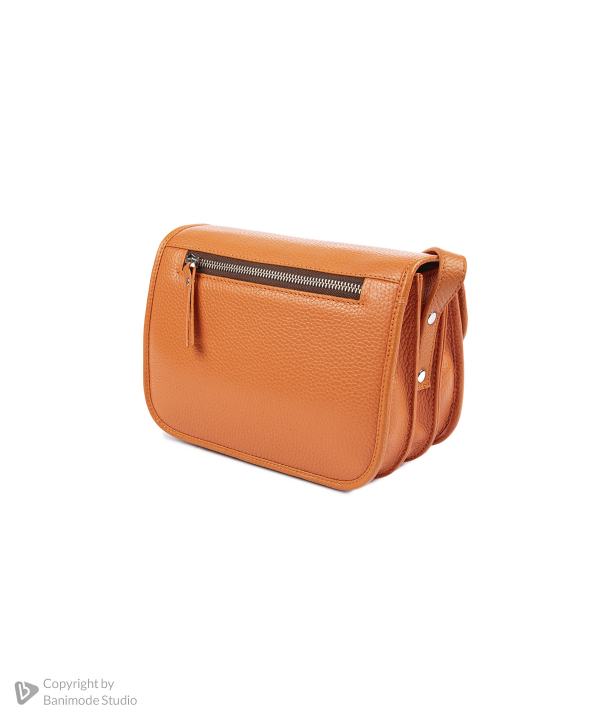 کیف دوشی زنانه چرم طبیعی نوین چرم Novin Leather مدل 1019-1